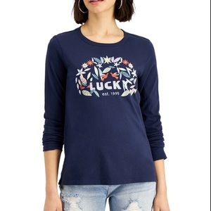 Lucky Brand long sleeve boyfriend tee